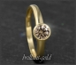 Preview: Brillant Ring aus 585 Gold, 0,52ct, champagner, Si1